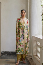 Golden Zari Embroidered Garden Jacket