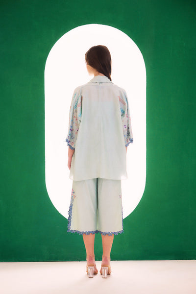 Mint Embroidered Dreamer Cape