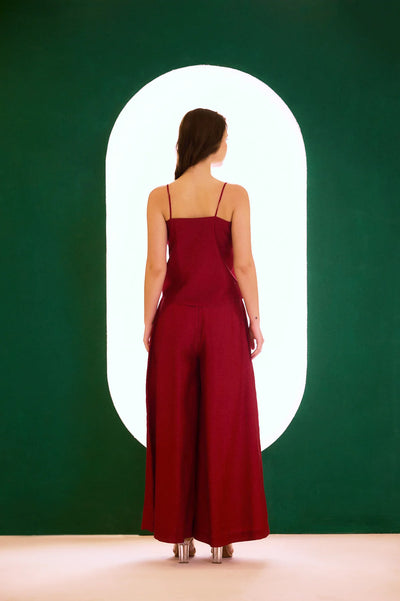 Berry  Zealous Embroidered Cape Set