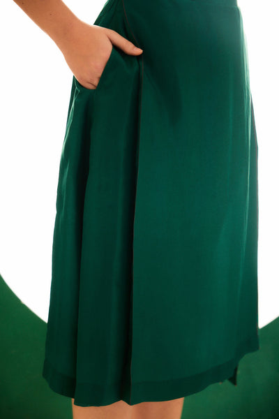 Emerald Green Visionary Silk Top