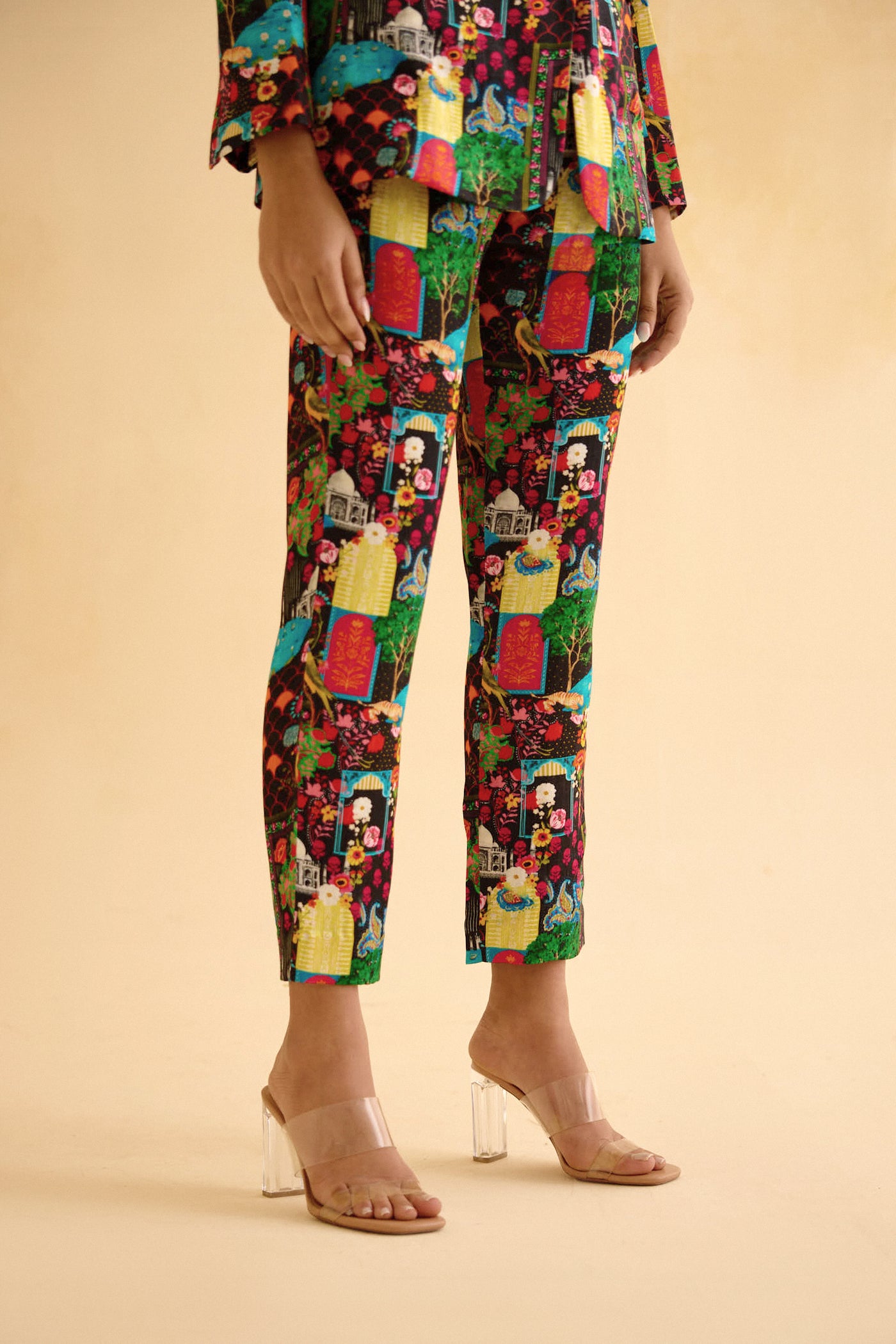 My India Print Pants