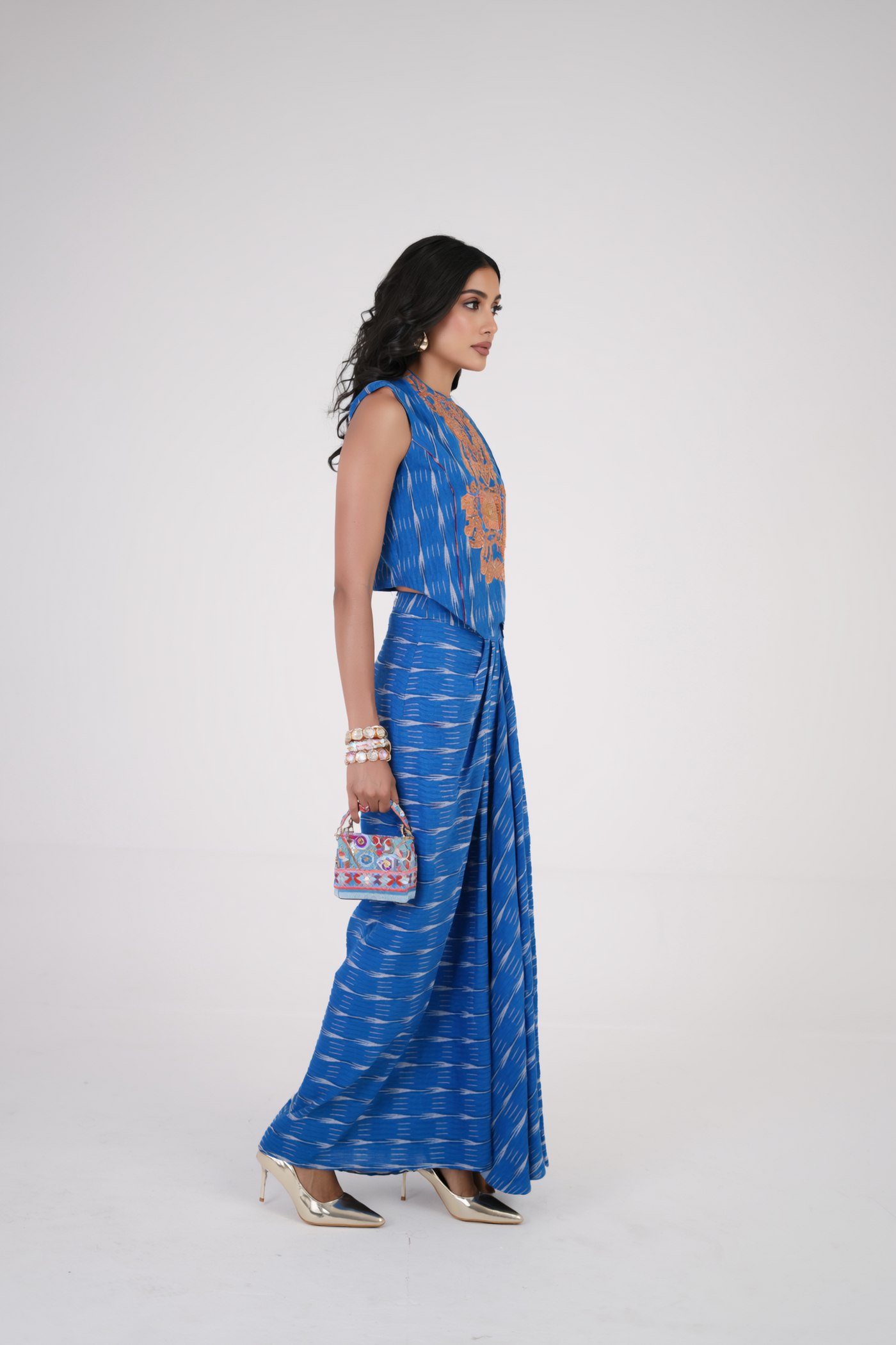 Crafted Grace Cape and Skirt Set