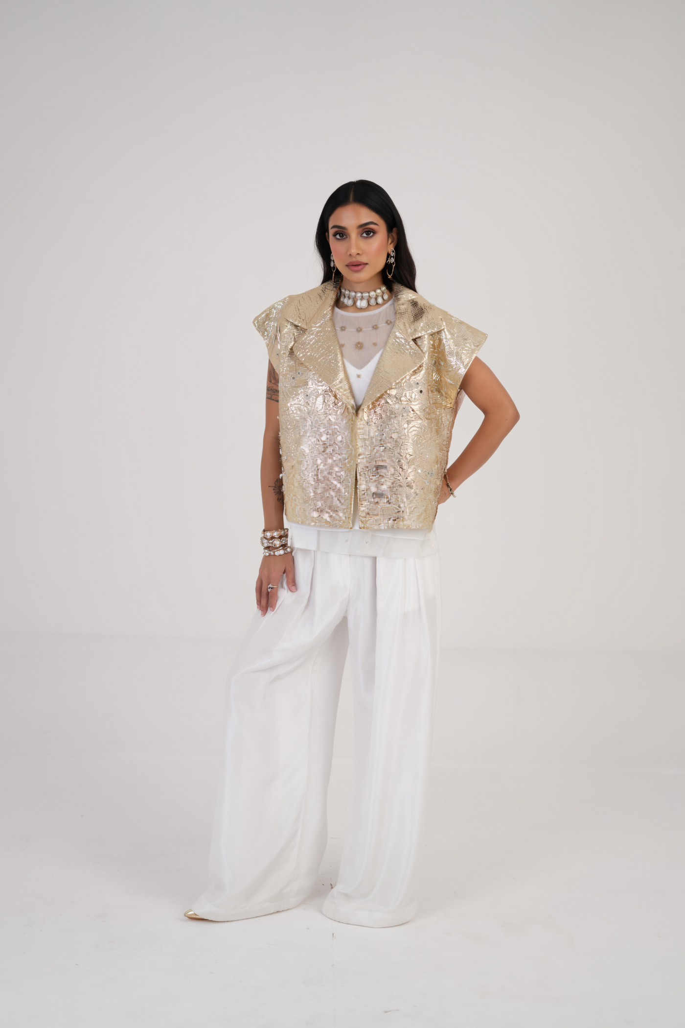 Moon Bloom Jacket with Cutwork