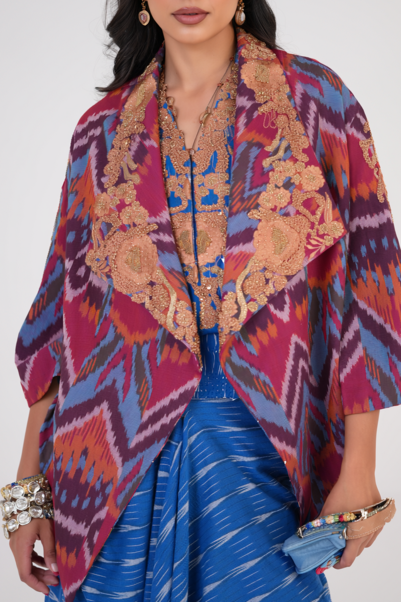 Crafted Grace Cape and Skirt Set