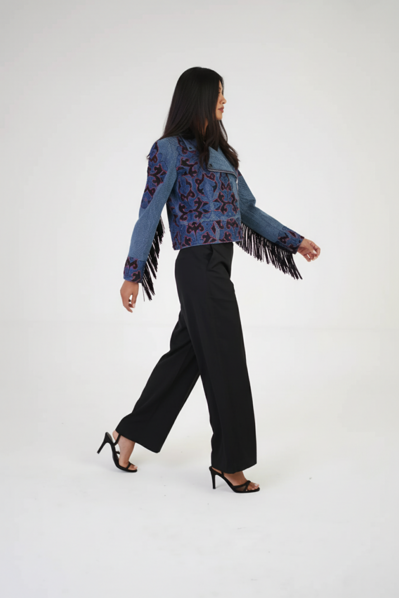 Artful Denim Statement Jacket