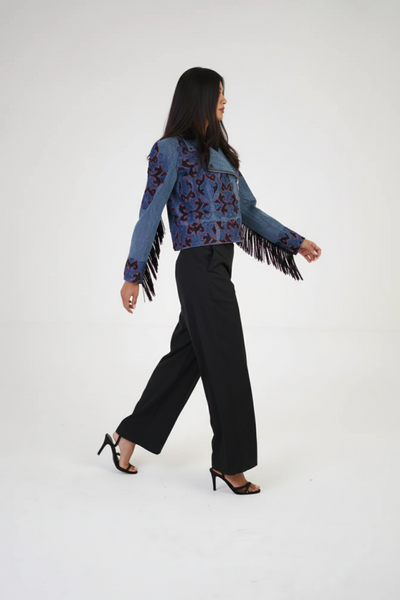 Artful Denim Statement Jacket