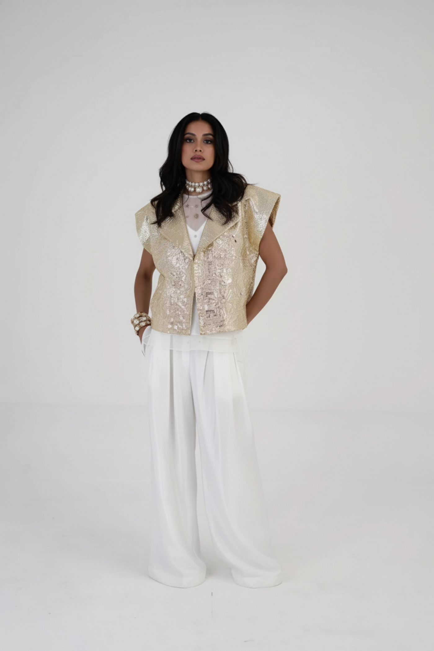 Moon Bloom Jacket with Cutwork