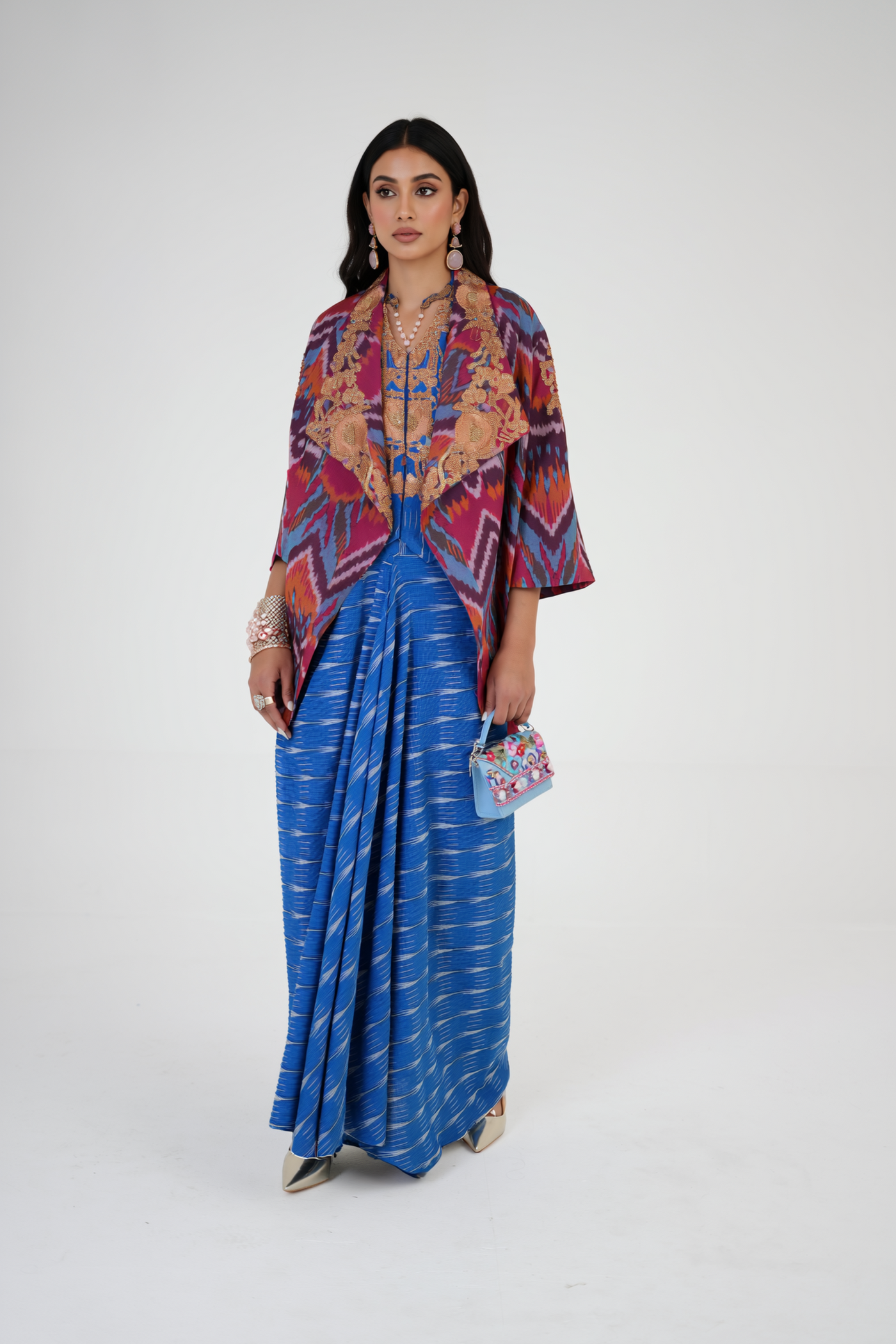 Crafted Grace Cape and Skirt Set