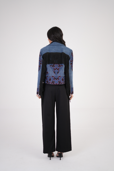 Artful Denim Statement Jacket