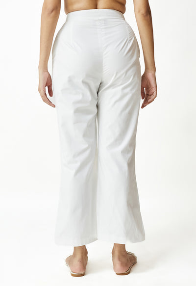 White Flared Pant