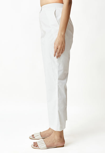 White Flared Pant