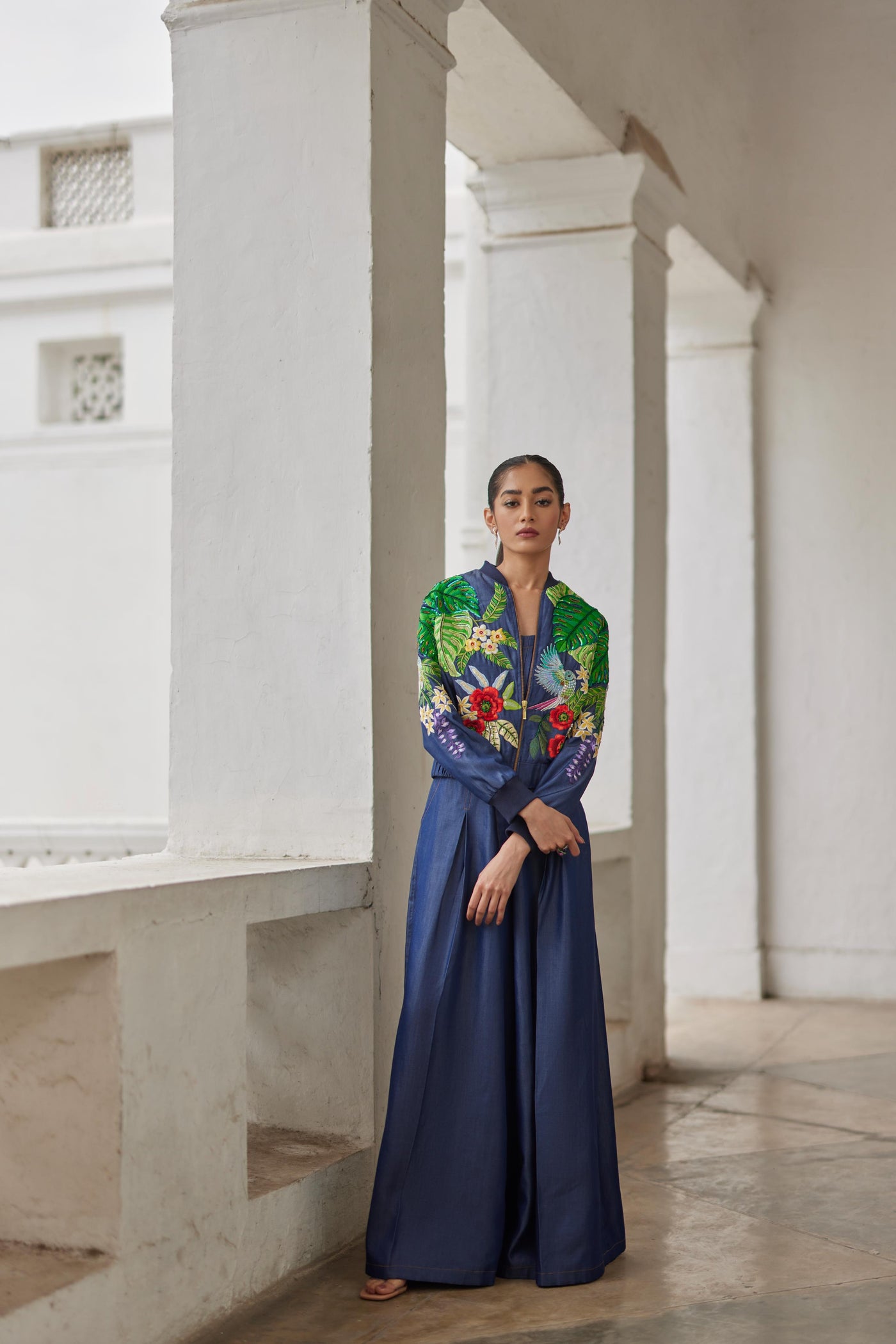 Denim Buda Jacket set