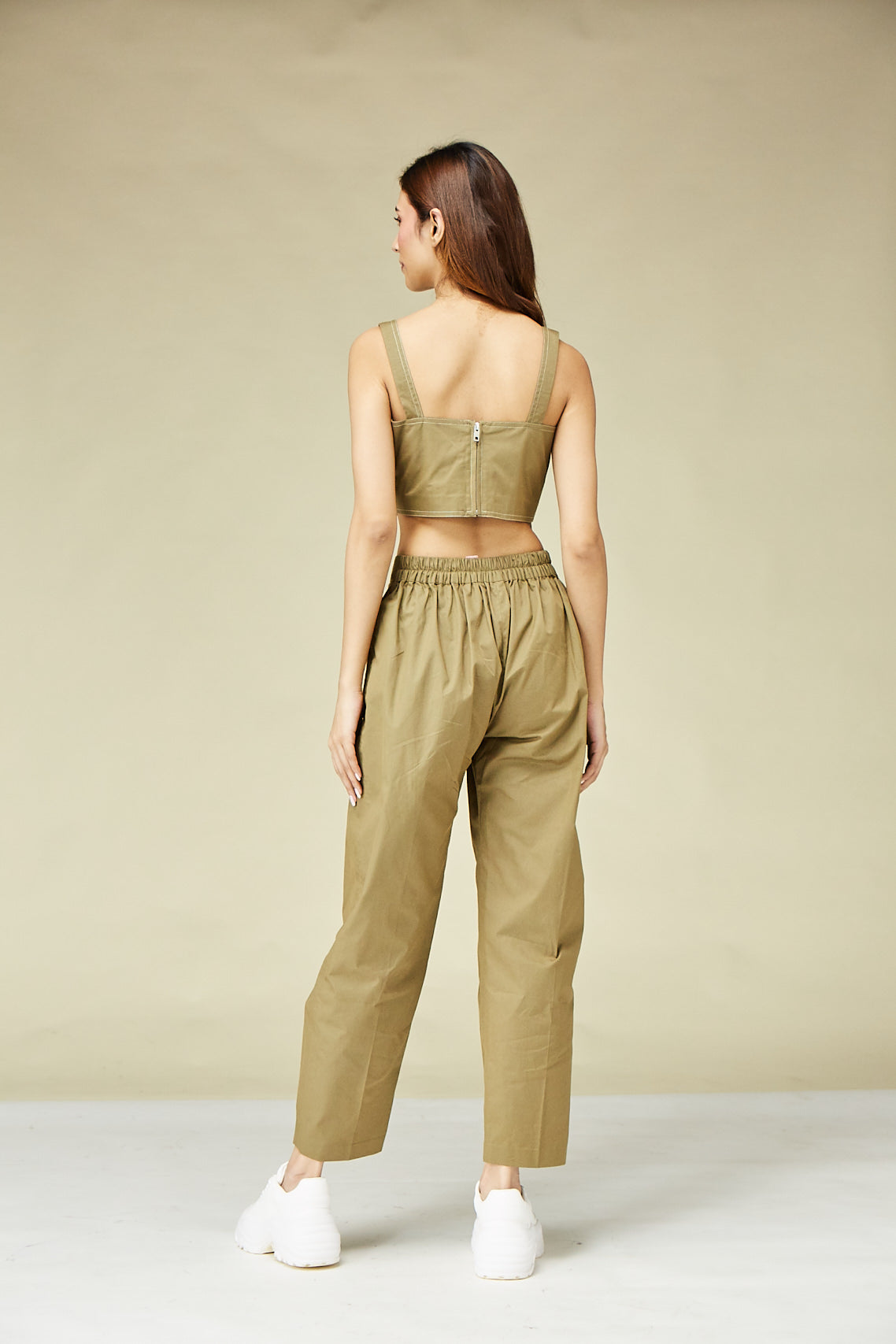 Khaki Cotton Bustier