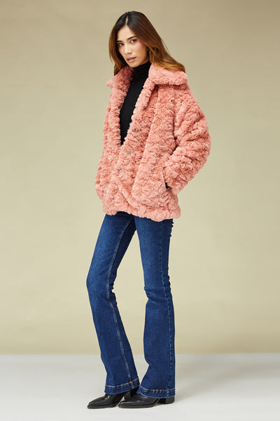 Blush Pink Fur Jacket, BeTrue, Be True