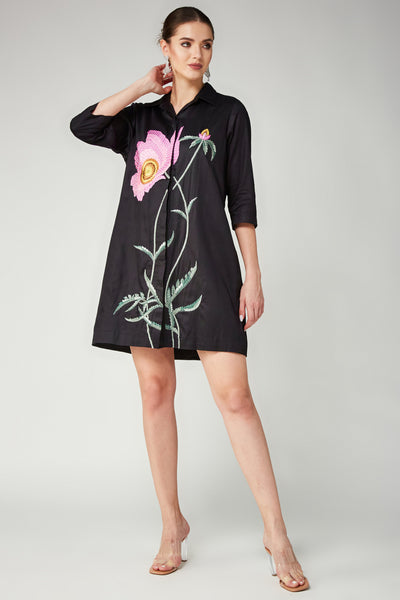 Pink Poppy shirt dress