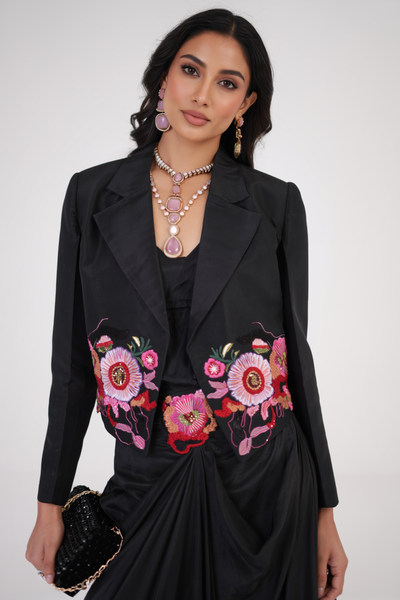 Embroidered Muse Jacket & Skirt Set