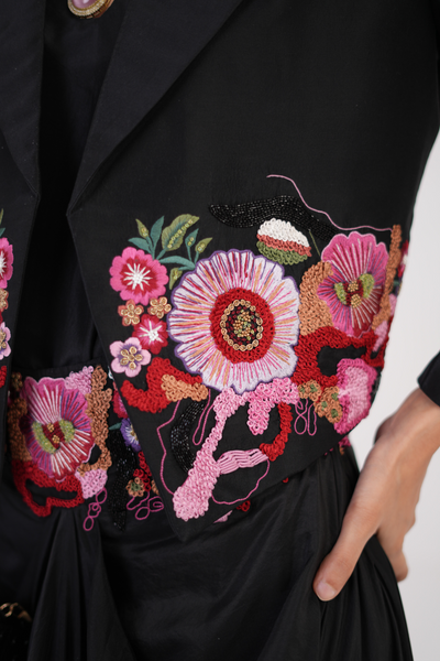 Embroidered Muse Jacket & Skirt Set