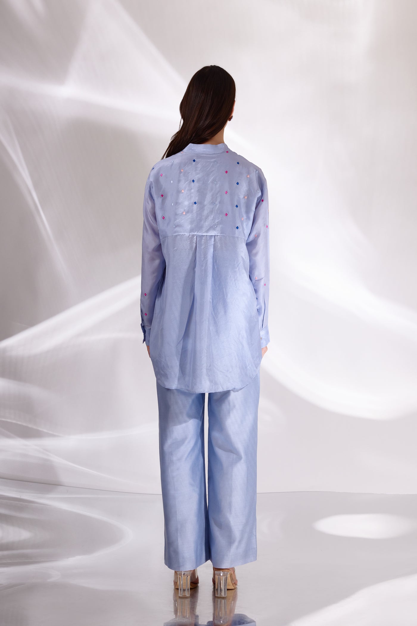 Blue Poppins Oversized Shirt