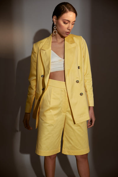 Canary Blazer and Shorts